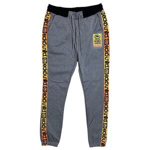Ecko Unltd Men's Sweatpants Side Logo Tape Fleece Jogger in Grey Marled